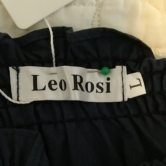 Leo Rosi off the shoulder cutwork blouse Sz L - Picture 4 of 4